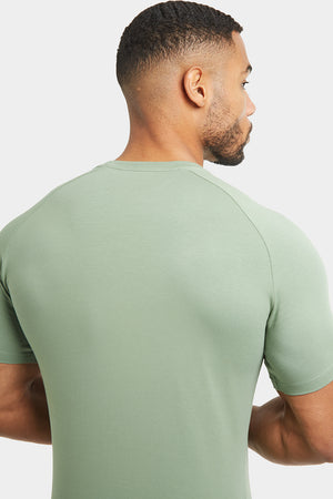 Premium Muscle Fit T-Shirt in Sage - TAILORED ATHLETE - ROW