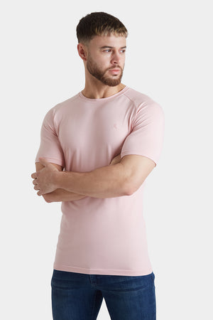 Premium Muscle Fit T-Shirt in Soft Pink - TAILORED ATHLETE - ROW