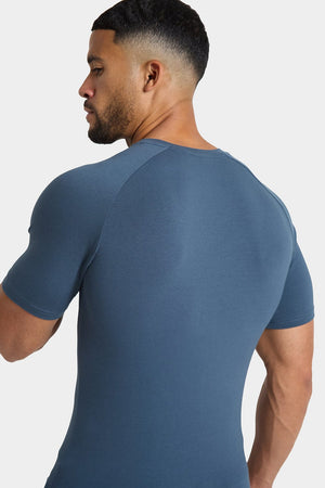 Premium Muscle Fit T-Shirt in Dark Teal - TAILORED ATHLETE - ROW