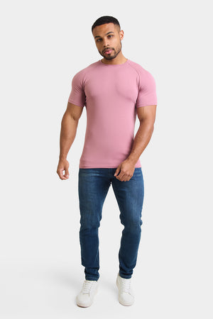 Premium Muscle Fit T-Shirt in Wood Rose - TAILORED ATHLETE - ROW