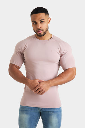 Longer Sleeve Muscle Fit T-Shirt in Blush - TAILORED ATHLETE - ROW