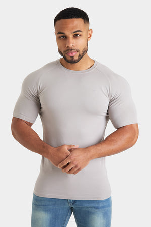 Longer Sleeve Muscle Fit T-Shirt in Mole - TAILORED ATHLETE - ROW