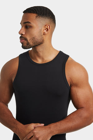Muscle Fit Vest in Black - TAILORED ATHLETE - ROW