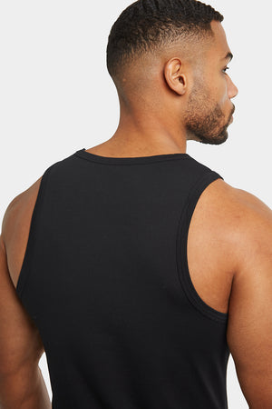 Muscle Fit Vest in Black - TAILORED ATHLETE - ROW