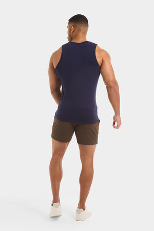 Muscle Fit Vest in True Navy - TAILORED ATHLETE - ROW