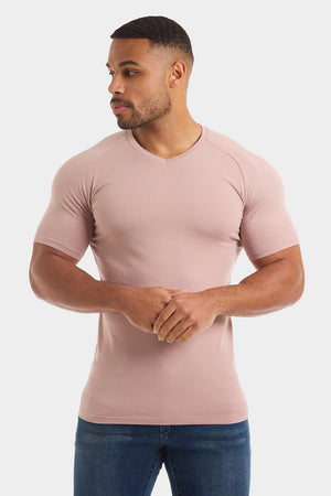 Muscle Fit V-Neck in Blush - TAILORED ATHLETE - ROW