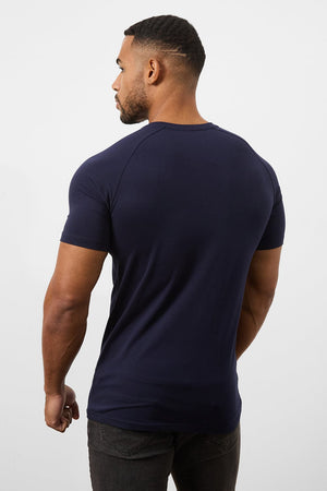 Premium Muscle Fit V-Neck in True Navy - TAILORED ATHLETE - ROW