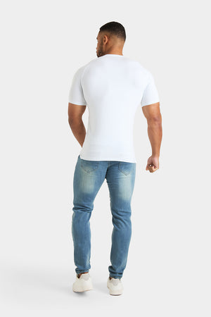 Everyday Henley T-Shirt in White - TAILORED ATHLETE - ROW
