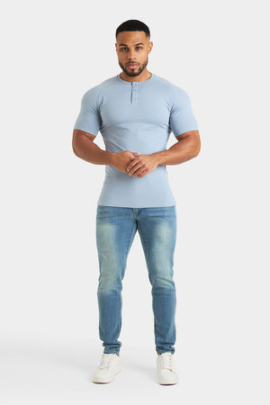 Everyday Henley T-Shirt in Slate - TAILORED ATHLETE - ROW