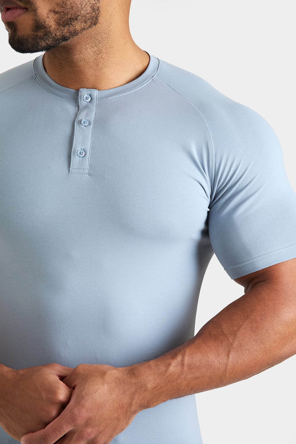 Everyday Henley T-Shirt in Slate - TAILORED ATHLETE - ROW