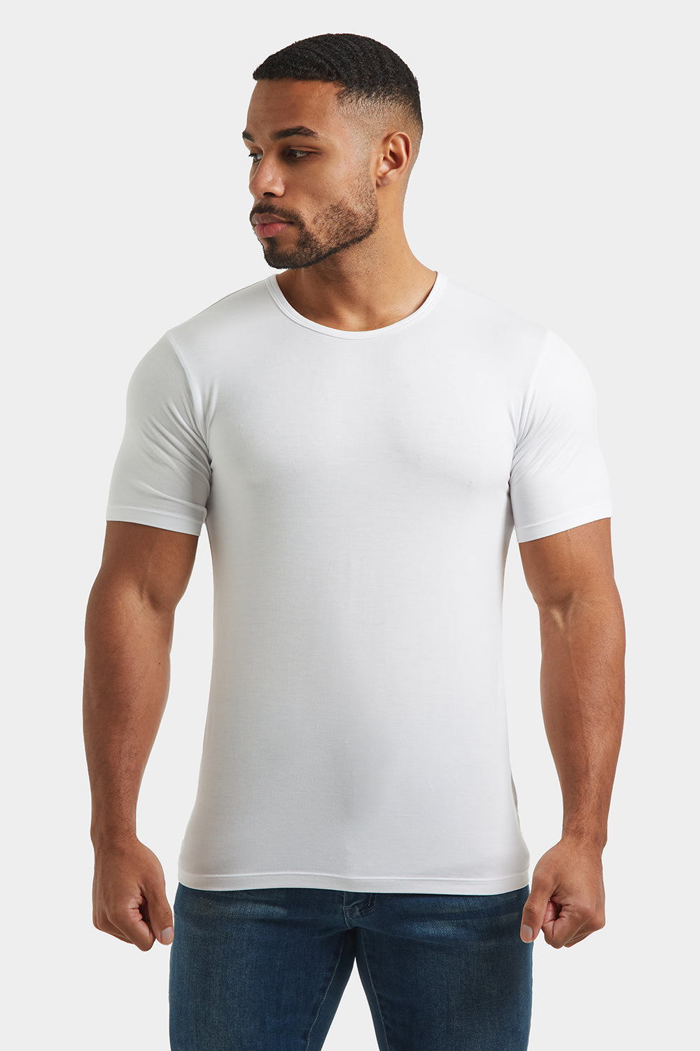 Fashion Fit T-Shirt in White - TAILORED ATHLETE - ROW