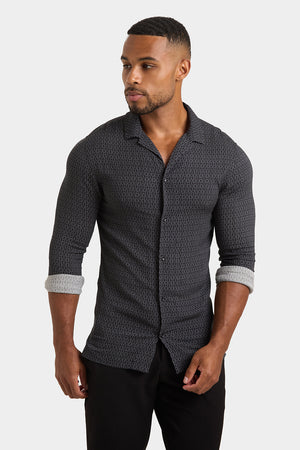 Printed Shirt in Geometric Print - TAILORED ATHLETE - ROW