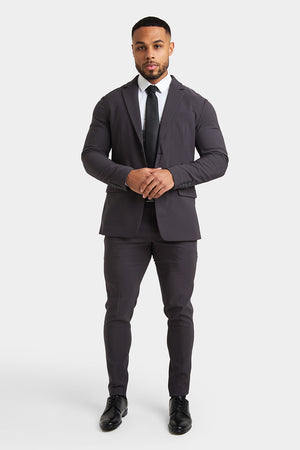 True Muscle Fit Tech Suit Jacket in Slate Grey - TAILORED ATHLETE - ROW