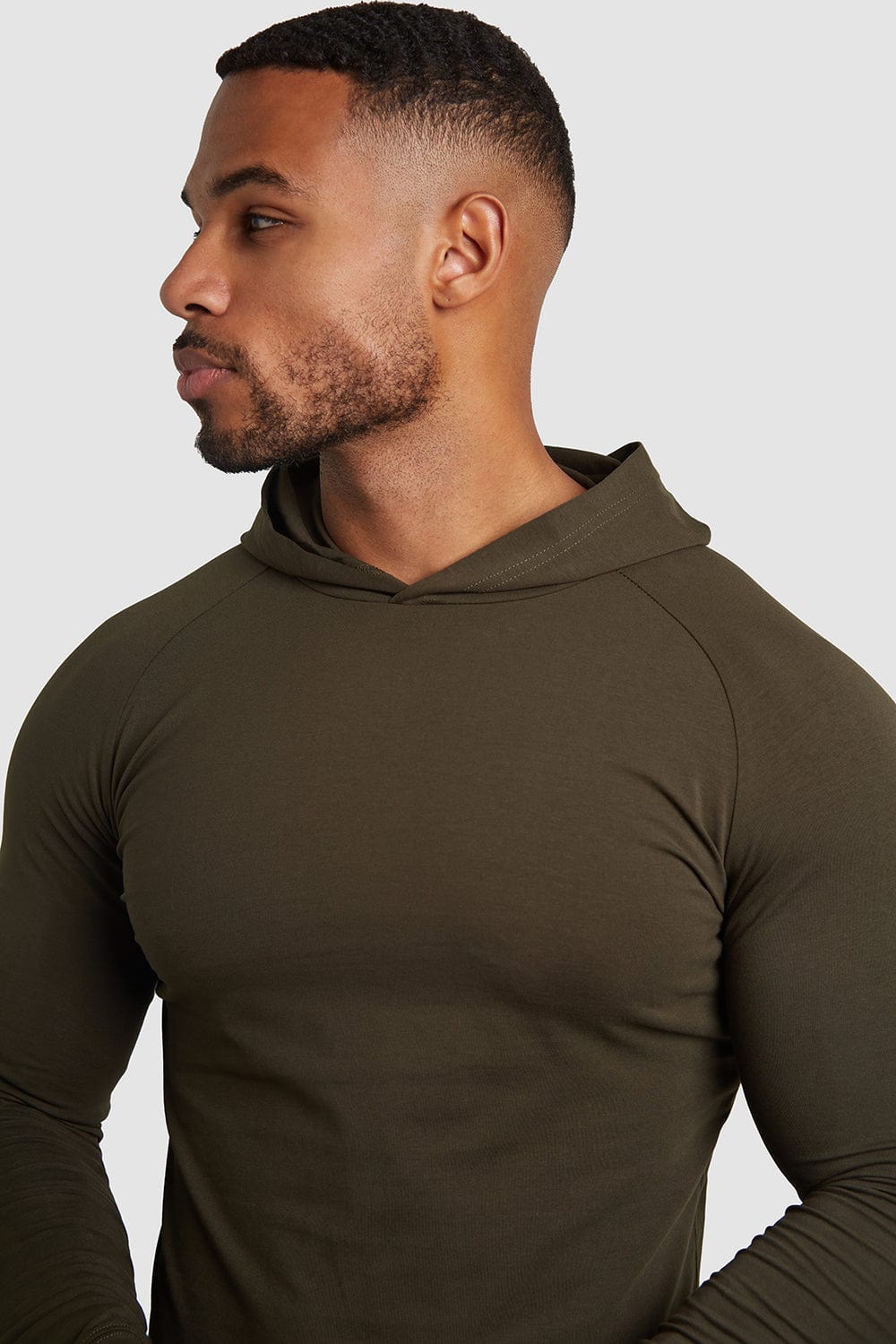 Hooded Top in Dark Olive - TAILORED ATHLETE - ROW