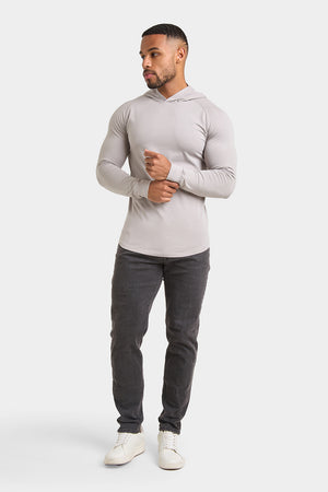 Hooded Top in Concrete Grey - TAILORED ATHLETE - ROW