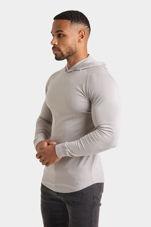 Hooded Top in Concrete Grey - TAILORED ATHLETE - ROW