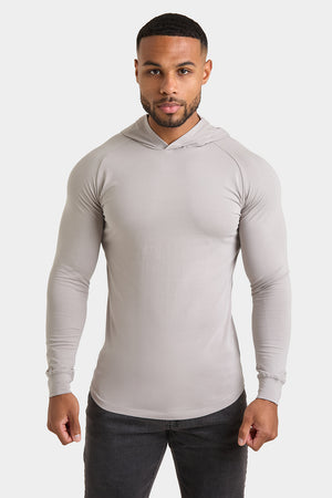 Hooded Top in Concrete Grey - TAILORED ATHLETE - ROW