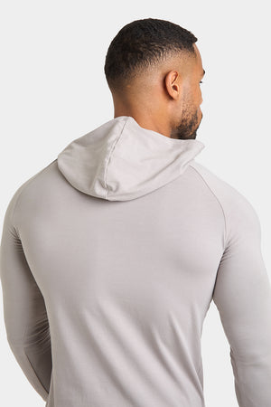 Hooded Top in Concrete Grey - TAILORED ATHLETE - ROW