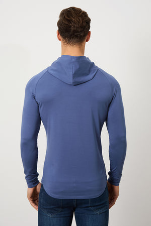 Hooded Top in Denim Blue - TAILORED ATHLETE - ROW