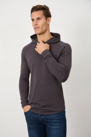 Hooded Top in Dark Mole - TAILORED ATHLETE - ROW