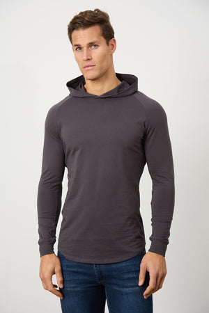 Hooded Top in Dark Mole - TAILORED ATHLETE - ROW