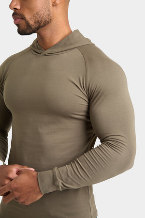 Hooded Top in Khaki - TAILORED ATHLETE - ROW