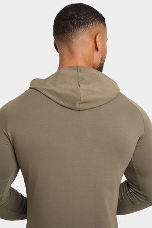 Hooded Top in Khaki - TAILORED ATHLETE - ROW