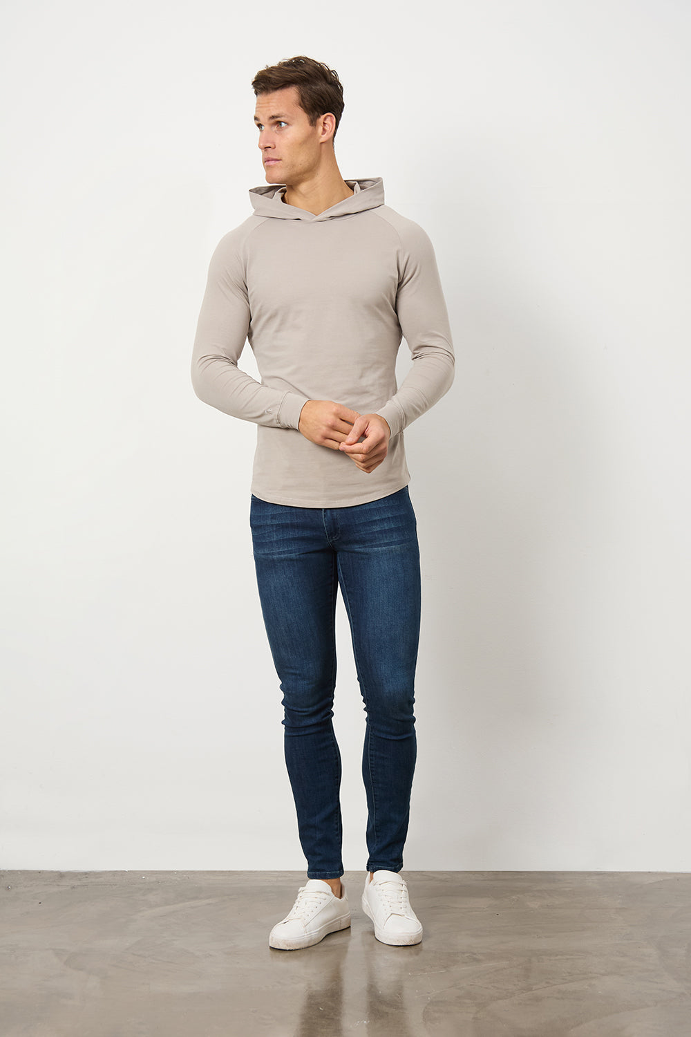 Hooded Top in Mink - TAILORED ATHLETE - ROW