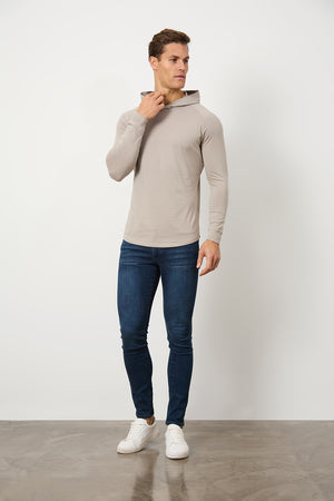 Hooded Top in Mink - TAILORED ATHLETE - ROW