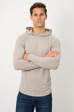 Hooded Top in Mink - TAILORED ATHLETE - ROW