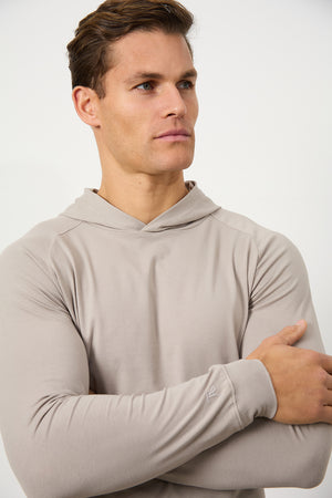 Hooded Top in Mink - TAILORED ATHLETE - ROW