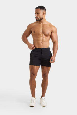 Hybrid Swim Shorts in Black - TAILORED ATHLETE - ROW