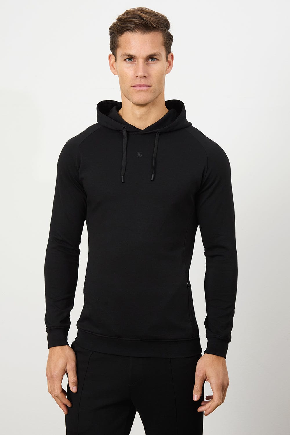 Interlock Hoodie Sweat in Black