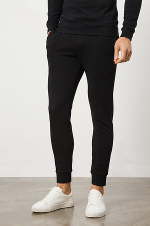 Interlock Sweat Jogger in Black - TAILORED ATHLETE - ROW