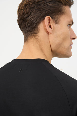 Interlock Crew Neck Sweat in Black - TAILORED ATHLETE - ROW