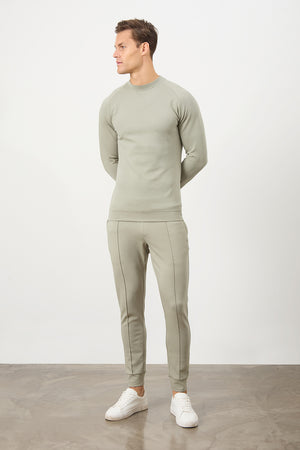 Interlock Sweat Jogger in Smoky Sage - TAILORED ATHLETE - ROW