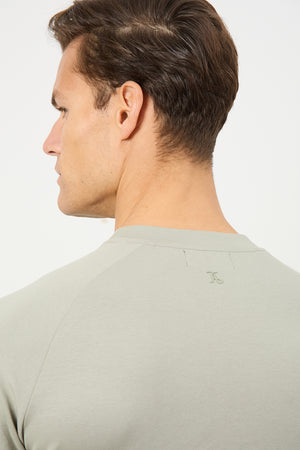 Interlock Crew Neck Sweat in Smoky Sage - TAILORED ATHLETE - ROW