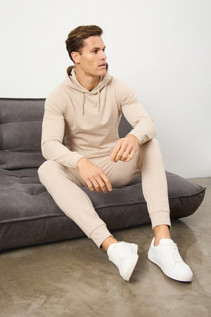 Interlock Sweat Jogger in Stone - TAILORED ATHLETE - ROW