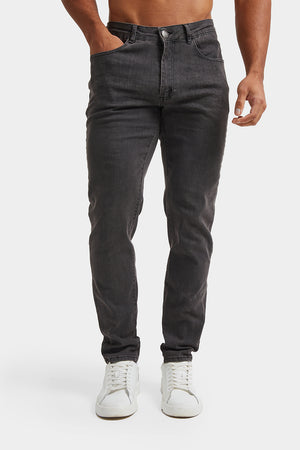 Muscle Fit Jeans in Dark Grey - TAILORED ATHLETE - ROW