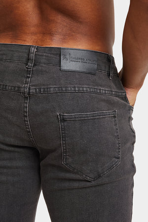 Muscle Fit Jeans in Dark Grey - TAILORED ATHLETE - ROW