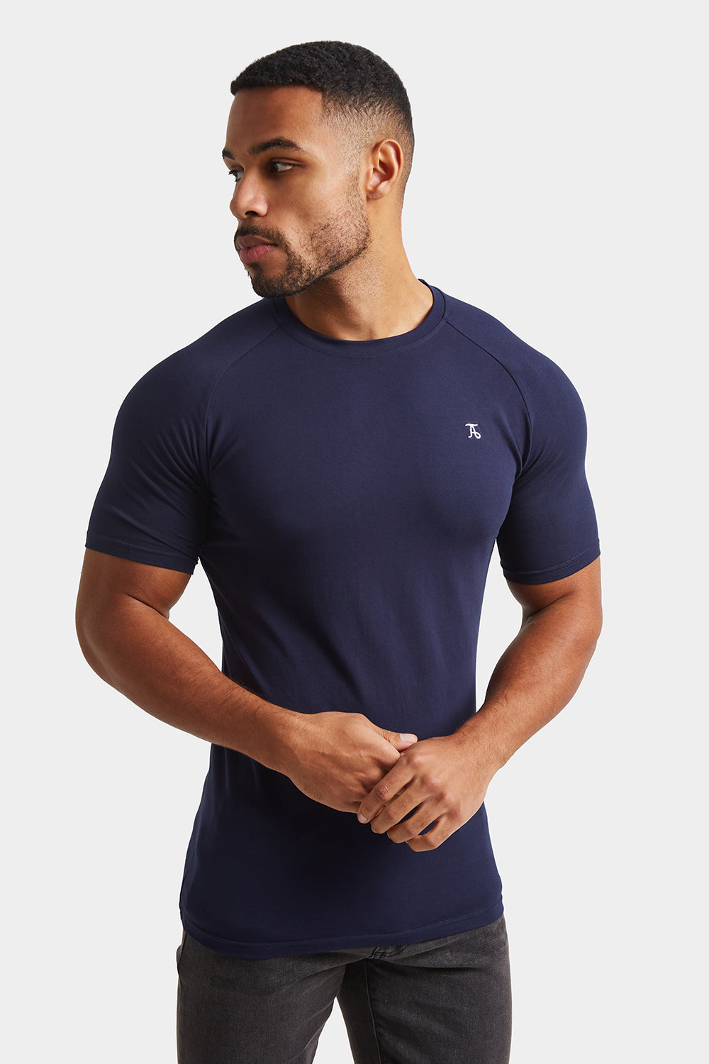 Premium Muscle Fit T-Shirt in True Navy - TAILORED ATHLETE - ROW