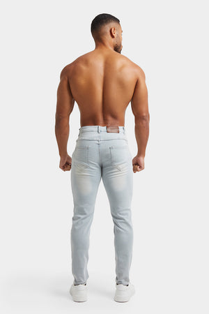 Muscle Fit Jeans in Sky Blue - TAILORED ATHLETE - ROW