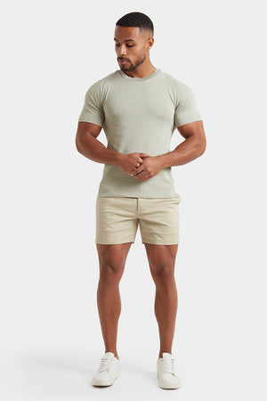 Knit Look T-Shirt in Soft Sage - TAILORED ATHLETE - ROW