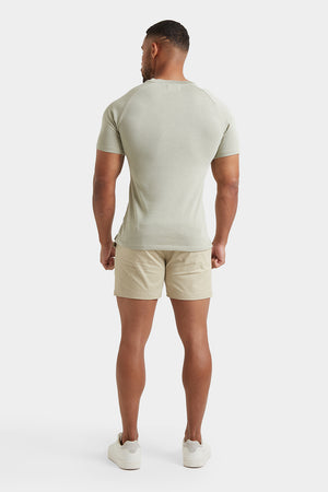 Knit Look T-Shirt in Soft Sage - TAILORED ATHLETE - ROW