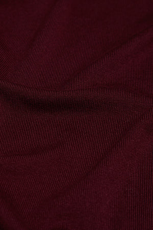 Knit Polo Shirt (LS) in Claret - TAILORED ATHLETE - ROW
