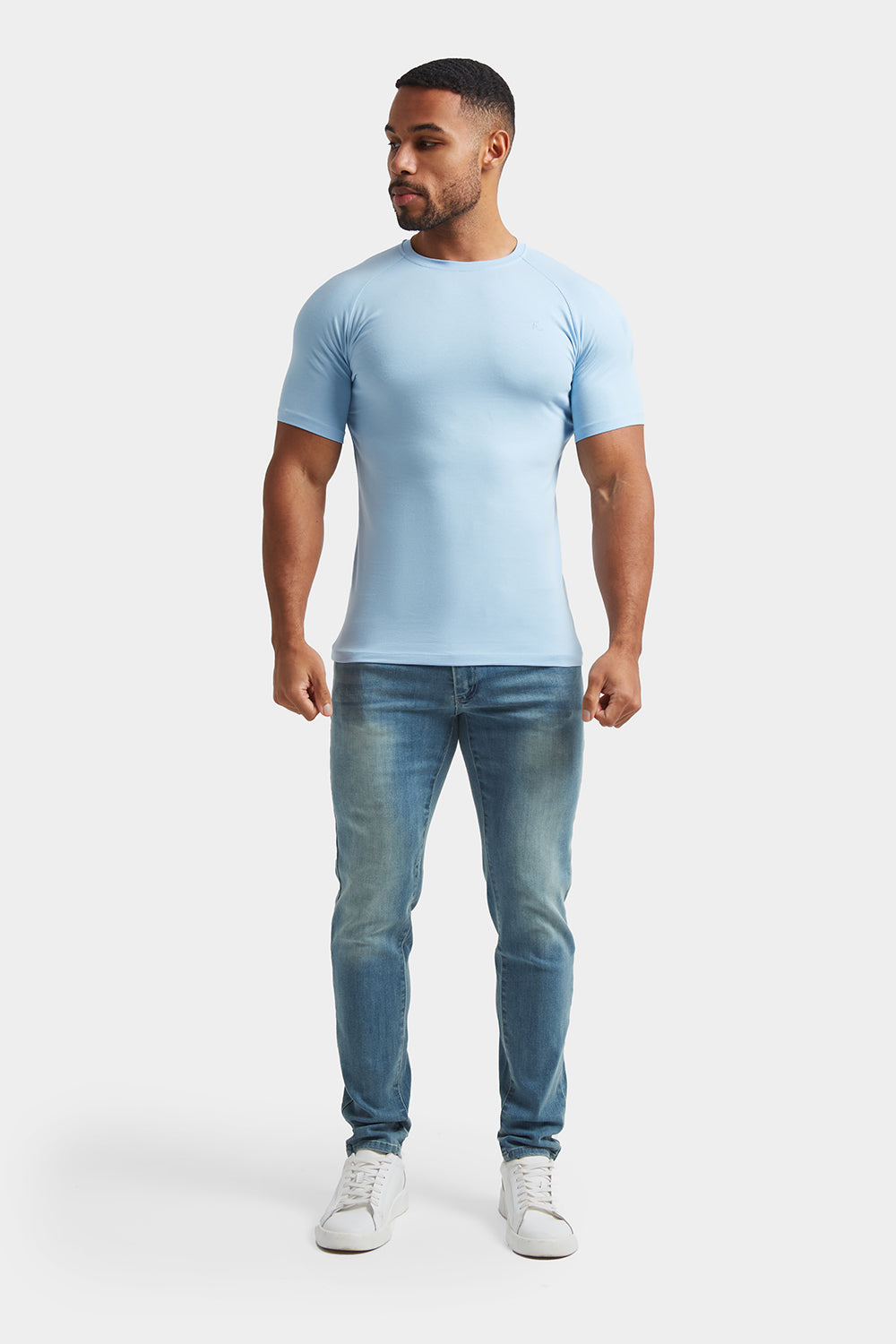 Muscle Fit Jeans in Light Blue - TAILORED ATHLETE - ROW
