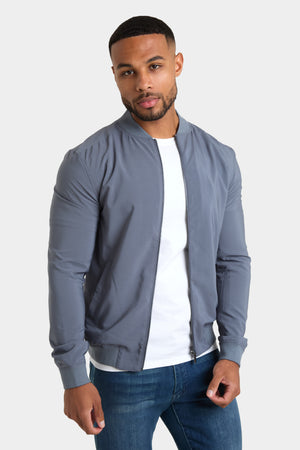 Light Weight Bomber Jacket in Graphite - TAILORED ATHLETE - ROW