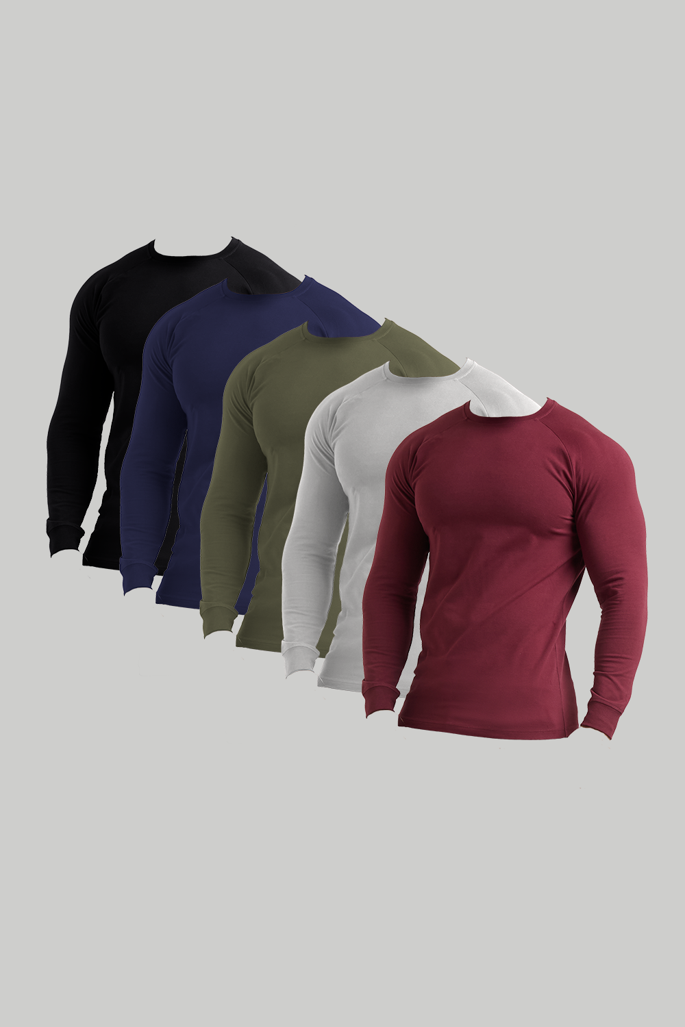 Muscle Fit Long Sleeve Veteran 5-Pack - TAILORED ATHLETE - ROW