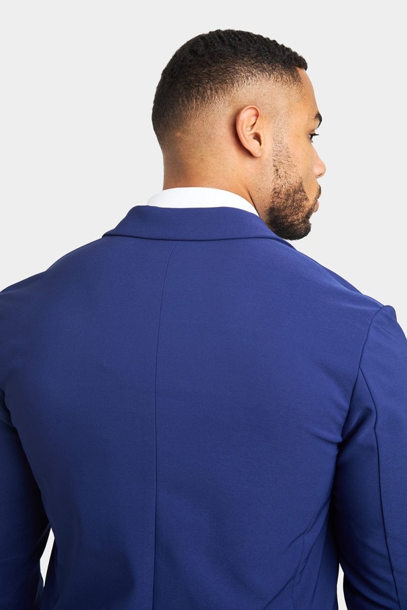 True Muscle Fit Tech Suit Jacket in Ink Blue - TAILORED ATHLETE - ROW