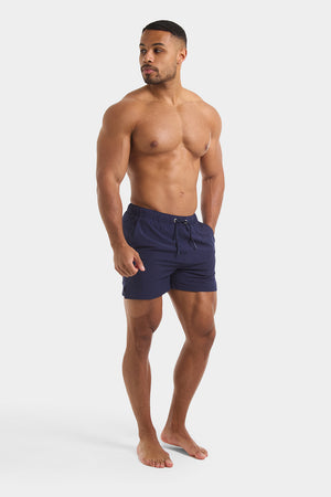 Plain Swim Shorts in Navy - TAILORED ATHLETE - ROW